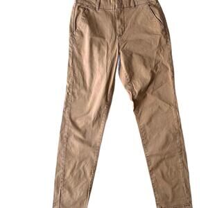 Piazza Italia Women's Tan Chinos 100% Cotton Tapered Fit Size 40 (8-10)